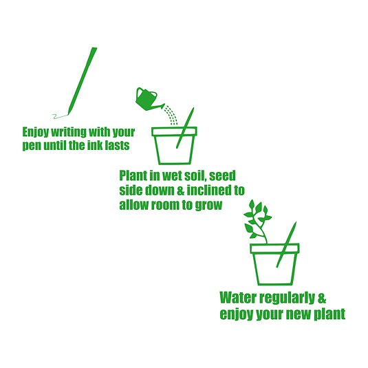 plantable recycled paper seed pens plantable recycled paper seed pens