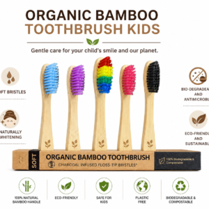 Shop Eco-friendly organic bamboo toothbrush kids